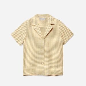 Everlane Linen Short Sleeve Notch Shirt